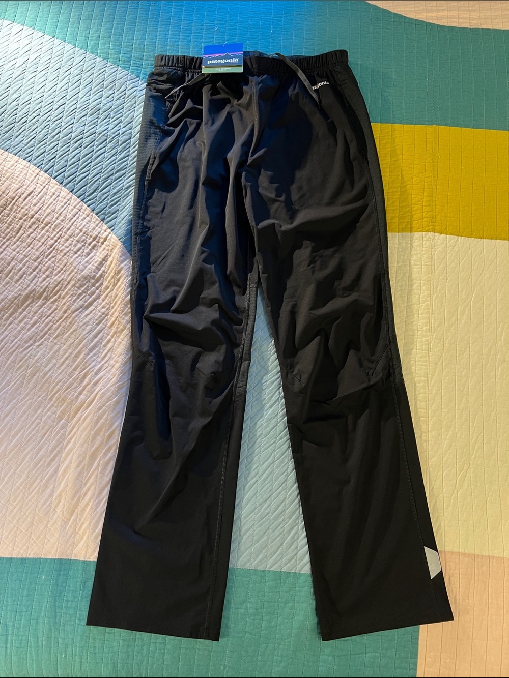 Patagonia Men’s Wind Shield Hybrid Trail Running Pants NWT - Slim - Black -Large